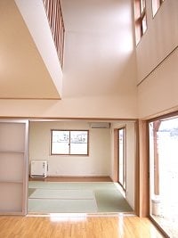 リビング側から和室をみる。 リビング側から和室をみる。