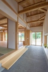 １階通り土間(障子戸オープン)