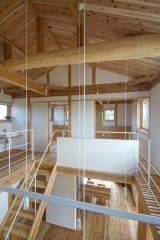 2階吹抜寝室から子供室側を見る